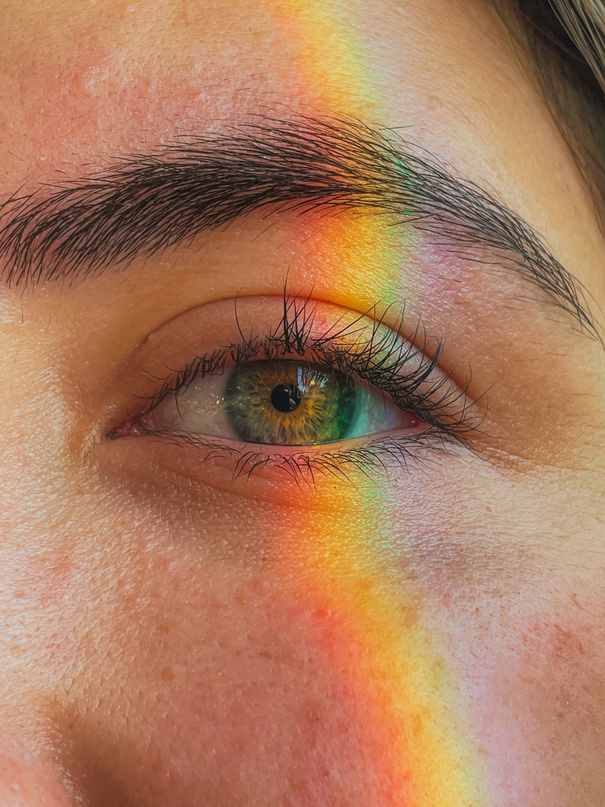 Rainbow in the eyes